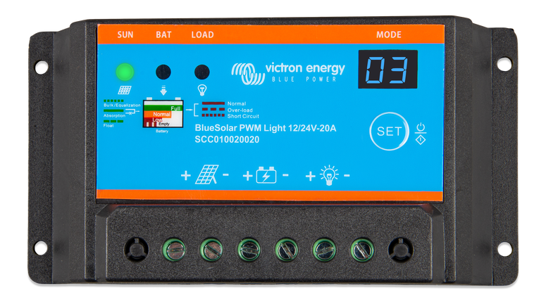 Victron BlueSolar PWM-Light Charge Controller 12/24V - 30A