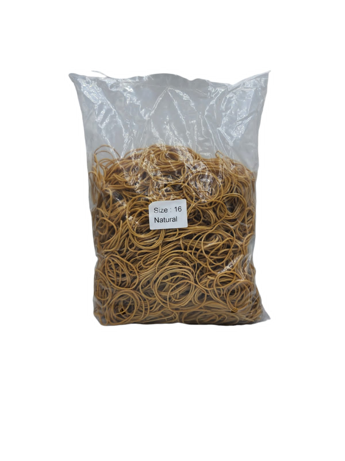 1KG Rubber Bands - Size 16 - Natural