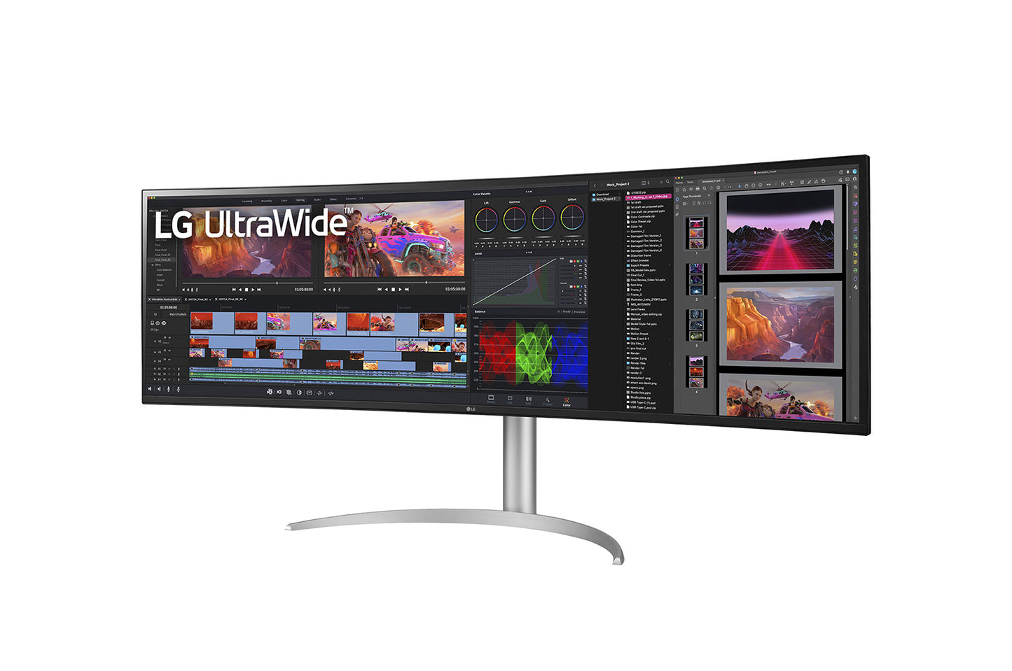 LG 49" Ultrawide Curved DQHD Nano IPS Monitor with USB-C - 49WQ95C