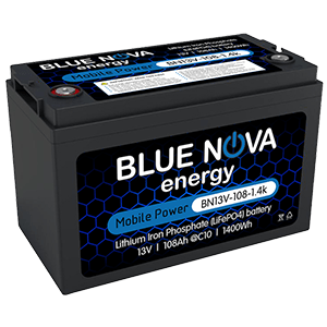 Blue Nova Lithium Iron Phosphate 13V Battery 108Ah