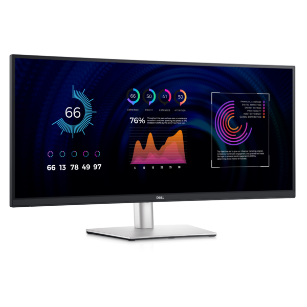 Dell P3424WE 34.1-inch Curved USB-C Hub Monitor