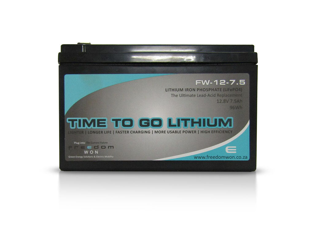 Freedom Won 7.5ah 12v Lithium Ion battery