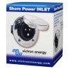 Victron Shore Power Inlet stainless with cover 16A/250Vac (2p/3w)